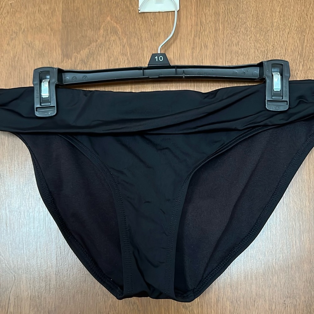 EUC Kenneth Cole Black Band Hipster Swimsuit Bottom Size Large